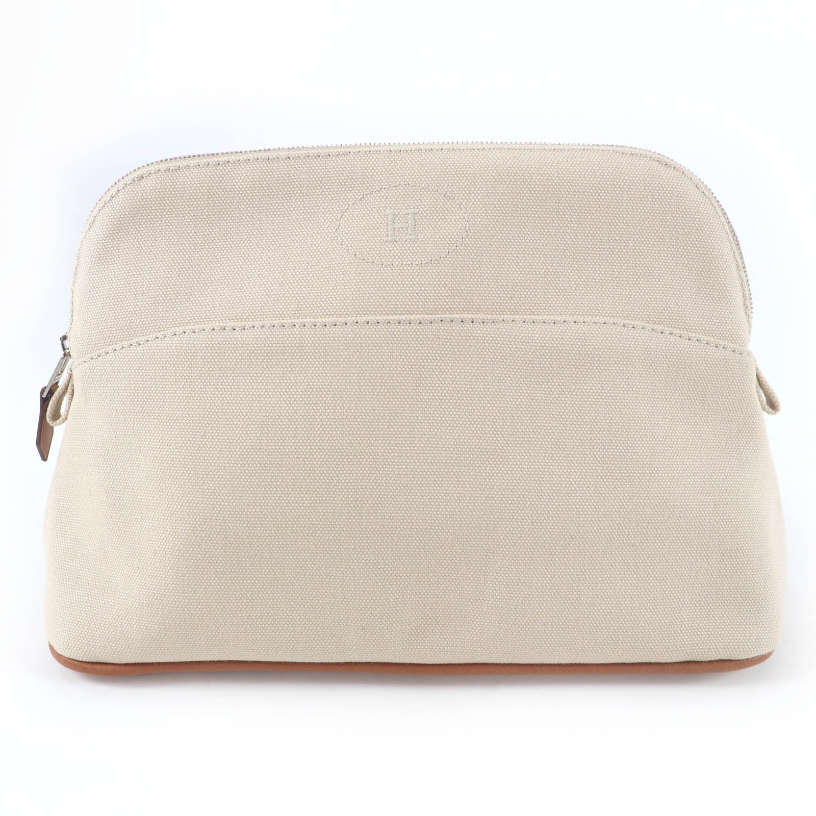 良品 エルメス ポーチ ボリードポーチ ナチュラル レディース