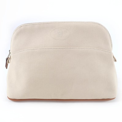 良品 エルメス ポーチ ボリードポーチ ナチュラル レディース