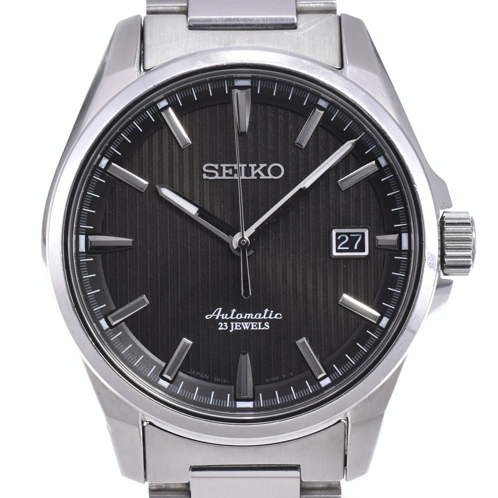 値下 セイコー SEIKO 6R15-02M0 プレサージュ デイト SS 自動巻き メンズ Q#146068