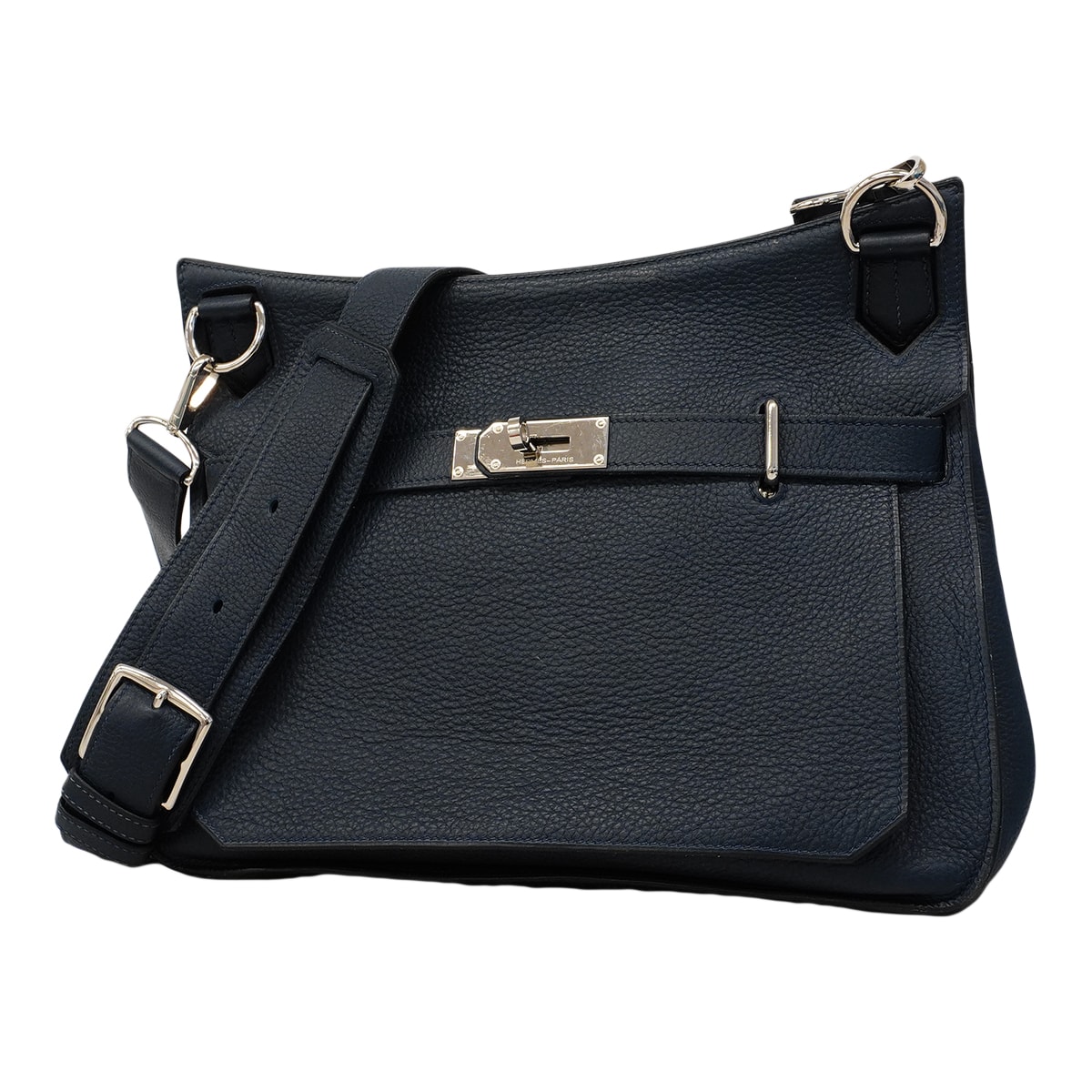 ★SALE【6fc3887】エルメス ショルダーバッグ ジプシエール34 トリヨンクレマンス ブルーオブスキール シルバー金具 □M刻印【中古】レディース