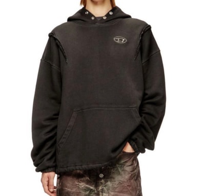 THUG CLUB x Diesel S-Thug-Hoodie Sweat-Shirt "Black"