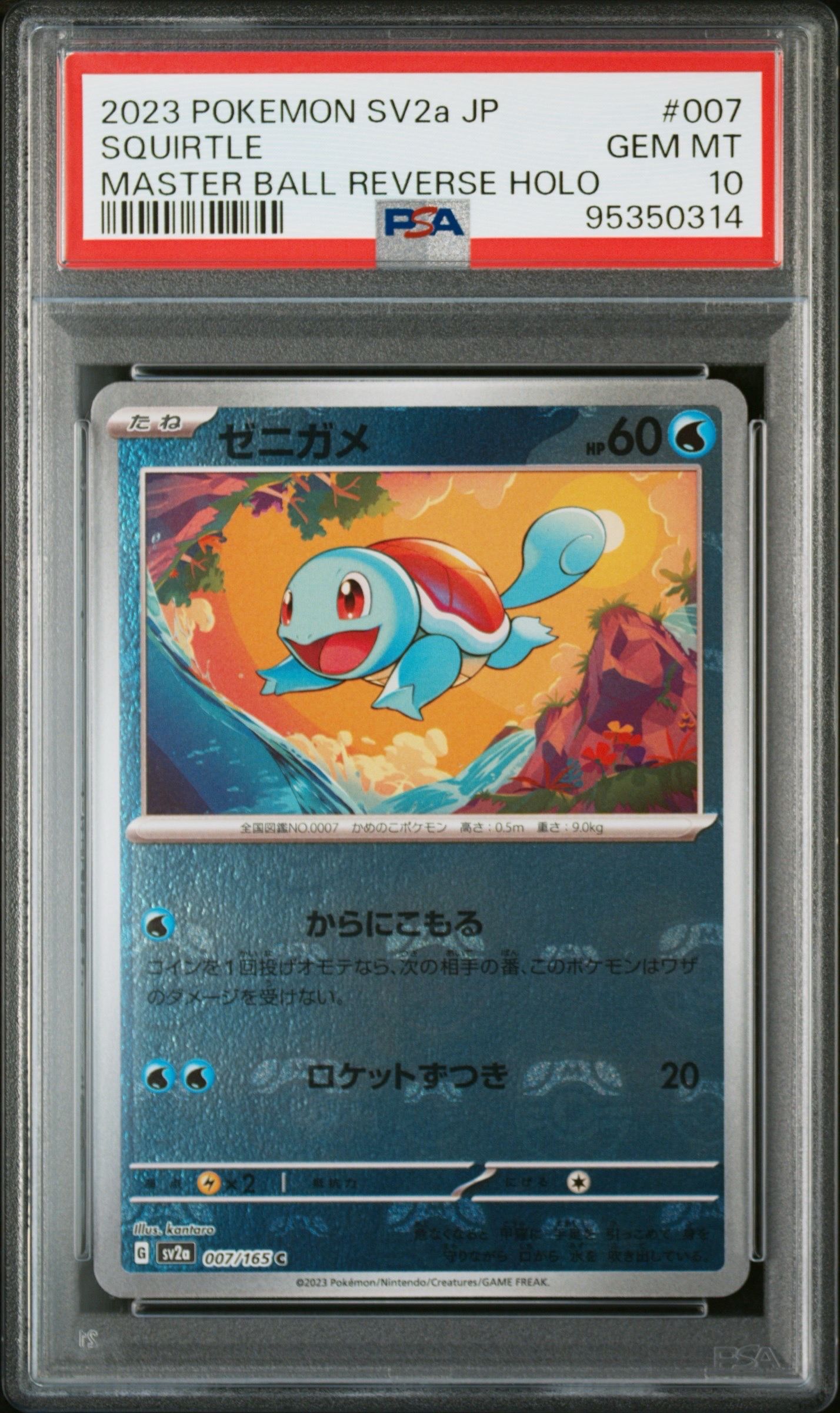ゼニガメ C: マスターボールミラー[SV2a 007/165](強化拡張パック「ポケモンカード151」)
