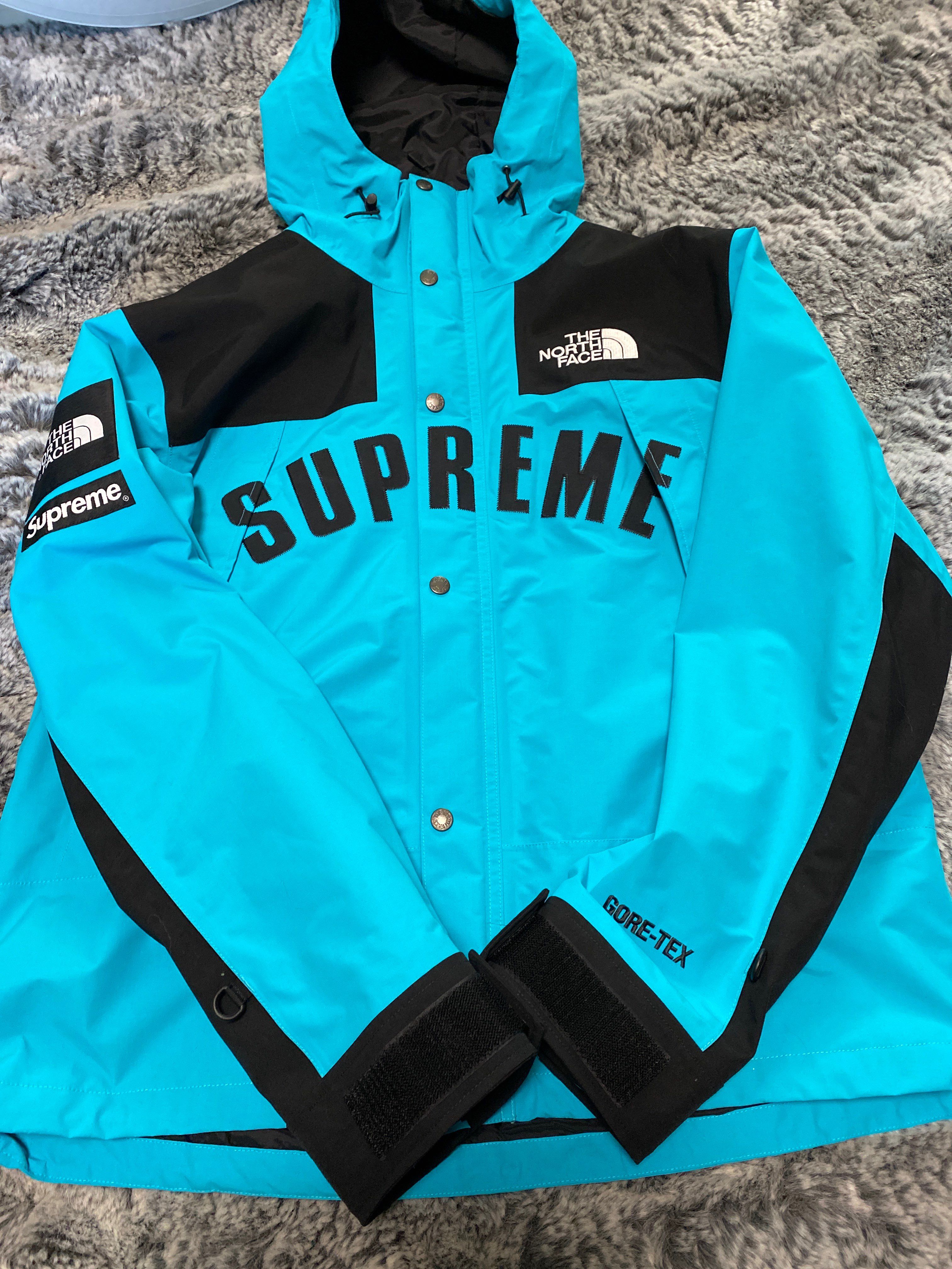Supreme x The North Face Arc Logo Mountain Parka "Blue"