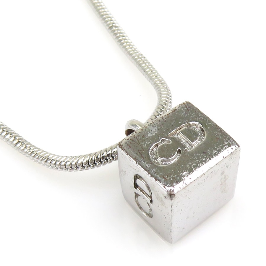 クリスチャンディオール Christian Dior ネックレス メタル シルバー レディース【中古】 r11407a
