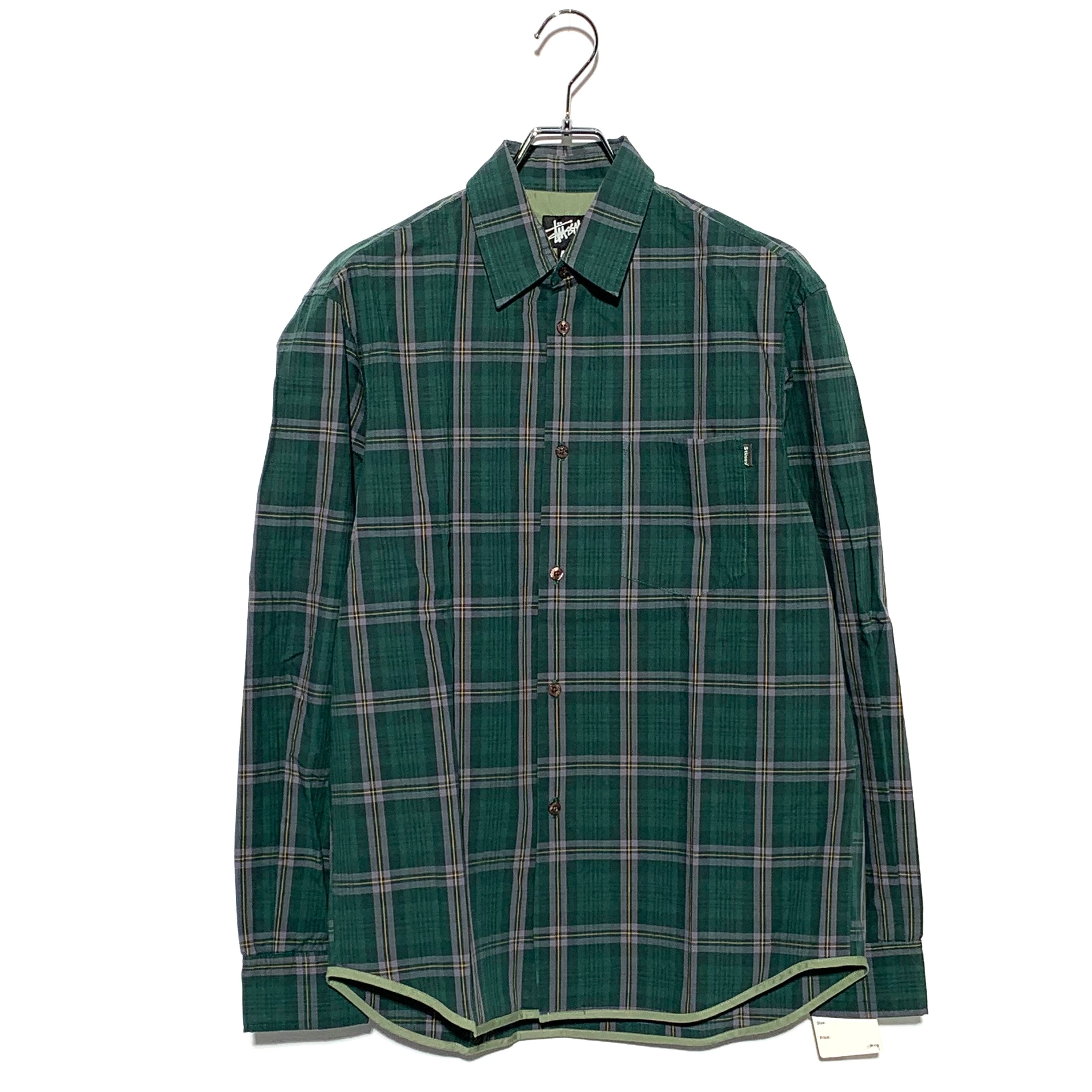 STUSSY BEAM PLAID SHIRT Green