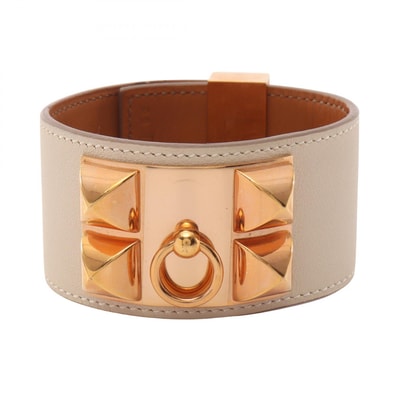 エルメス HERMES コリエドシアン クレ バングル アクセサリー GP(ゴールドメッキ) ヴォースイフト ヴォースイフト ゴールド □R刻印(2014年製造) レディース アイボリー系 / ゴールド系 【中古】