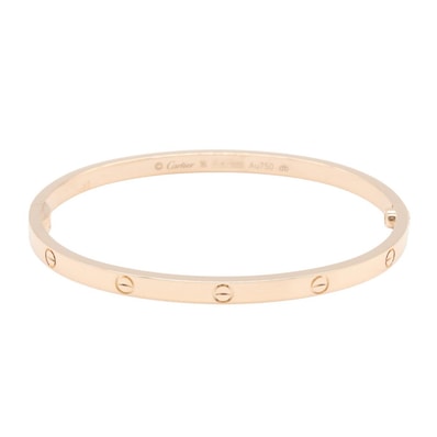 カルティエ CARTIER ラブブレス ブレスレット スモール ブレスレット アクセサリー K18PG(ピンクゴールド) レディース ゴールド系 B6079017 【中古】