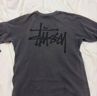 Stussy Basic Stussy Thermal "Washed Black"