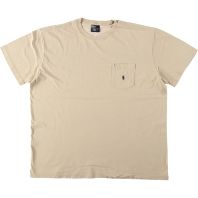 古着 ラルフローレン Ralph Lauren POLO by Ralph Lauren 半袖 ワンポイントロゴポケットTシャツ メンズL相当/eaa622014