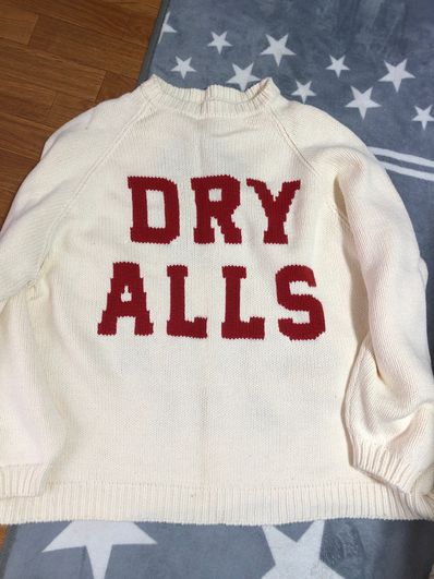 HUMAN MADE RAGLAN SLEEVE KNIT "White"