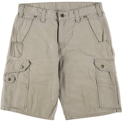 古着 カーハート Carhartt RELAXED FIT リップストップ カーゴショーツ ハーフパンツ メンズw34相当/eaa577677
