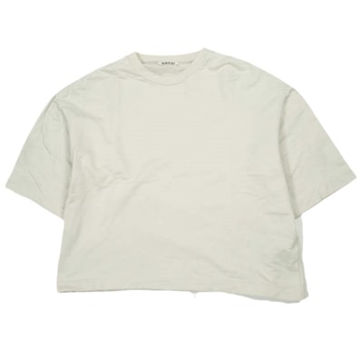 AURALEE オーラリー 日本製 SUPER HIGH GAUGE SWEAT TEE スーパーハイゲージスウェットTシャツ A6SP03SH 1 WHITE GRAY トップス g26244