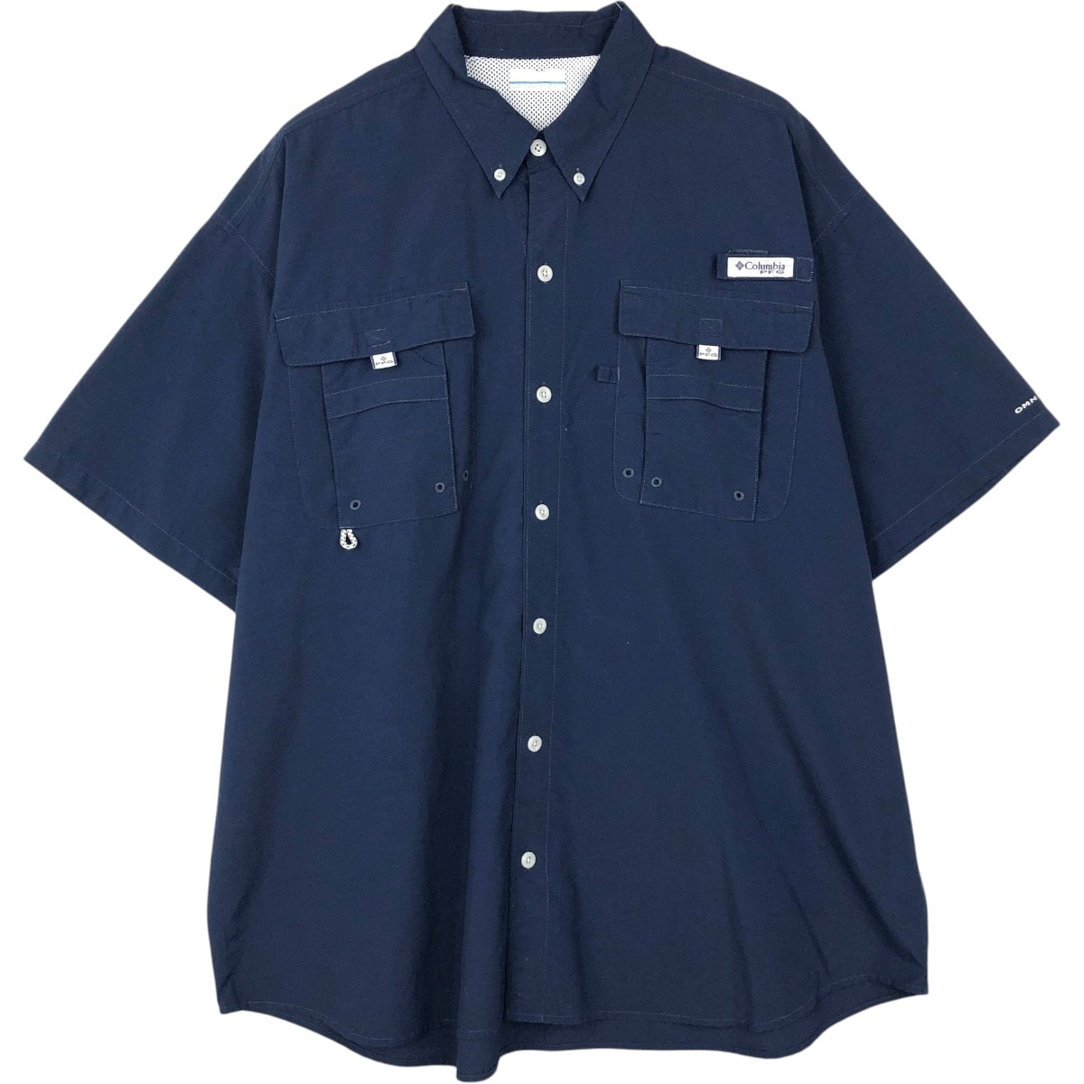 古着 コロンビア Columbia PFG OMNI-SHADE オムニシェイド ボタンダウン 半袖 フィッシングシャツ メンズXL相当/eaa658099