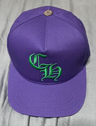 Chrome Hearts Baseball Cap 5 Panel CH "Purple/Green"