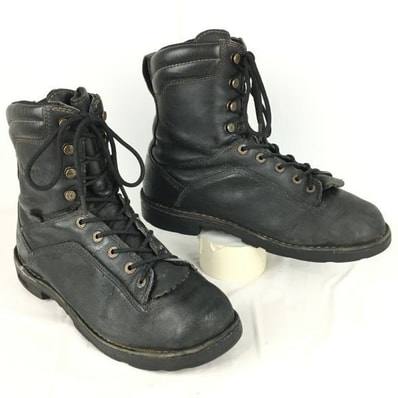 試着交換OK!Danner/ダナー★ゴアテックス/ASTM F2892-11 EH/ Men's Quarry USA 8/ブーツ【size10.5/28.0-28.5 黒/ブラック】GORE-TEX 管No.YR41