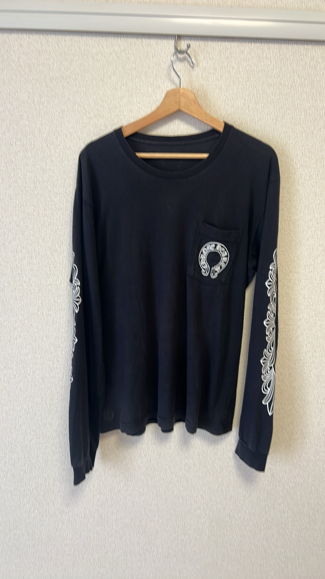 Chrome Hearts Horseshoe Floral Cross L/S T-Shirt "Black"
