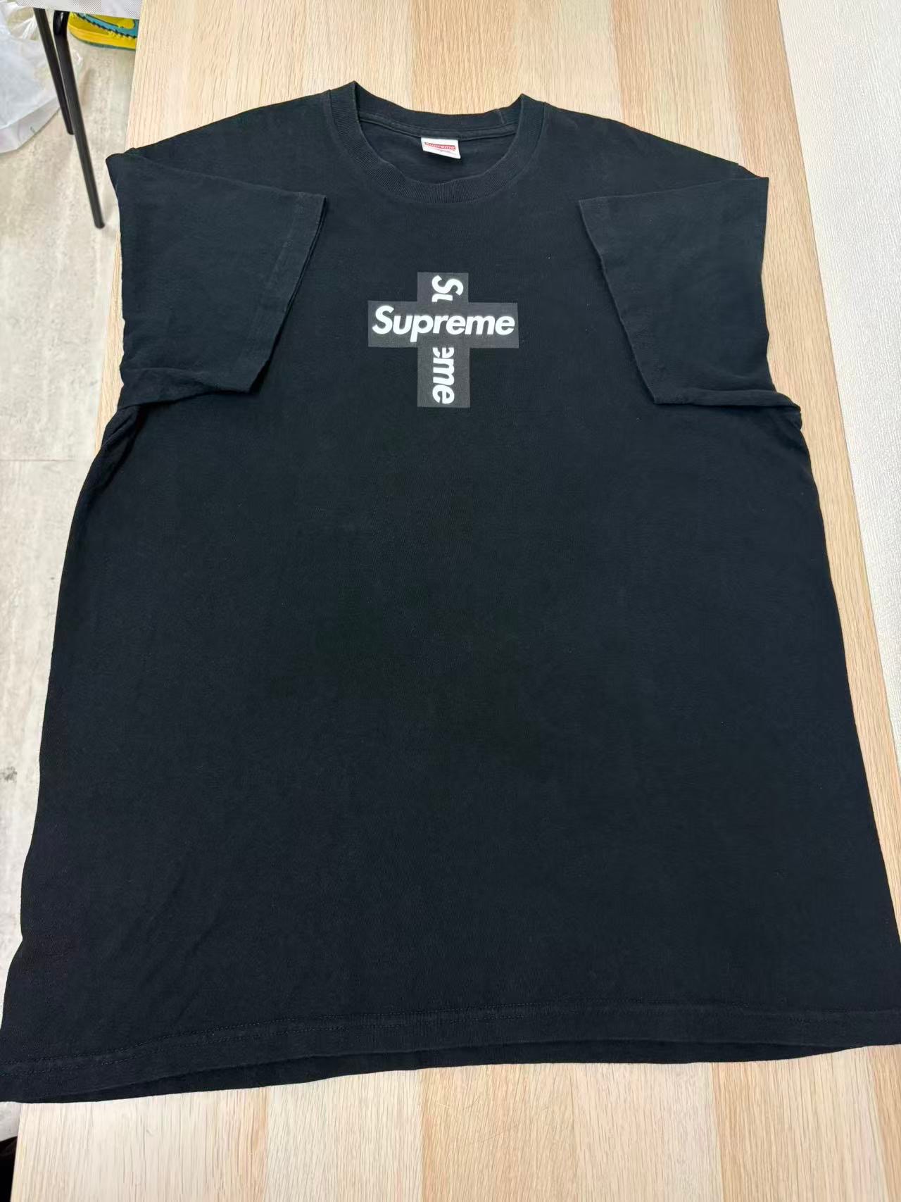 Supreme Cross Box Logo Tee "Black"