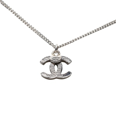 シャネル ココマーク ネックレス シルバー メタル レディース CHANEL 【中古】