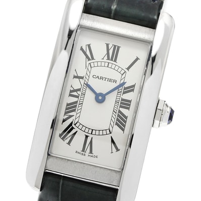 ☆良品 カルティエ タンクアメリカンSM WSTA0016 レディース 【中古】