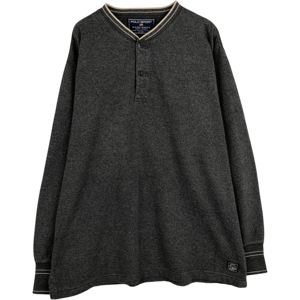 古着 90年代 ラルフローレン Ralph Lauren POLO SPORTSMAN スポーツマン ヘンリーネック ロングTシャツ ロンT メンズXL相当 ヴィンテージ/eaa631361