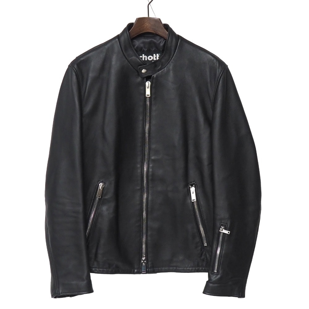 schott × SOPHNET. ショット × ソフネット ライダースジャケット サイズ36 ソフ別注 シープスキン シングルライダース ブランド古着【中古】20251219/RA6915