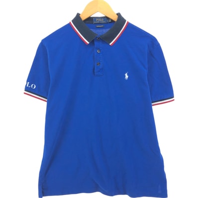 古着 ラルフローレン Ralph Lauren POLO RALPH LAUREN CUSTOM SLIM FIT 半袖 ポロシャツ メンズL相当/eaa558799