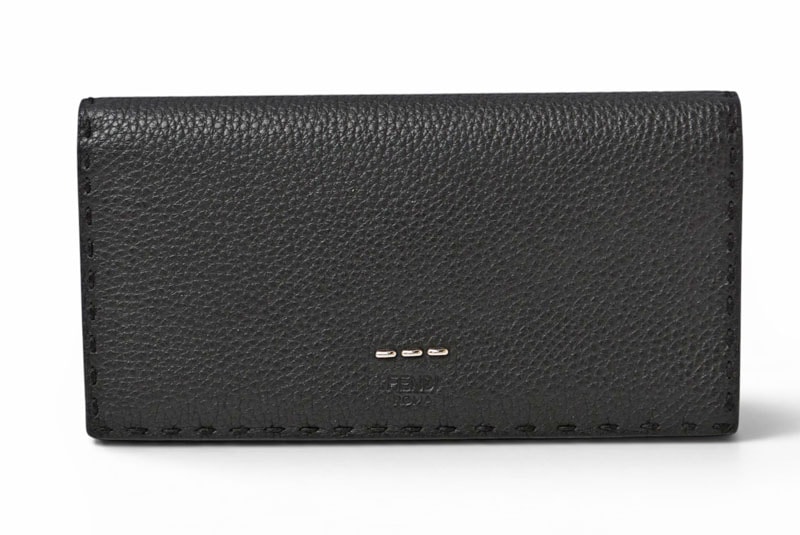 FENDI レザー長財布 7M0186 黒 B (目立った傷や汚れなし)】フェンディ 財布 セレリア 長財布 FENDI