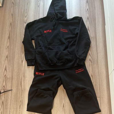 ENNOY Stylistshibutsu x Netflix 23AW Hoodie+Pants Setup "Black/Netflix Red"