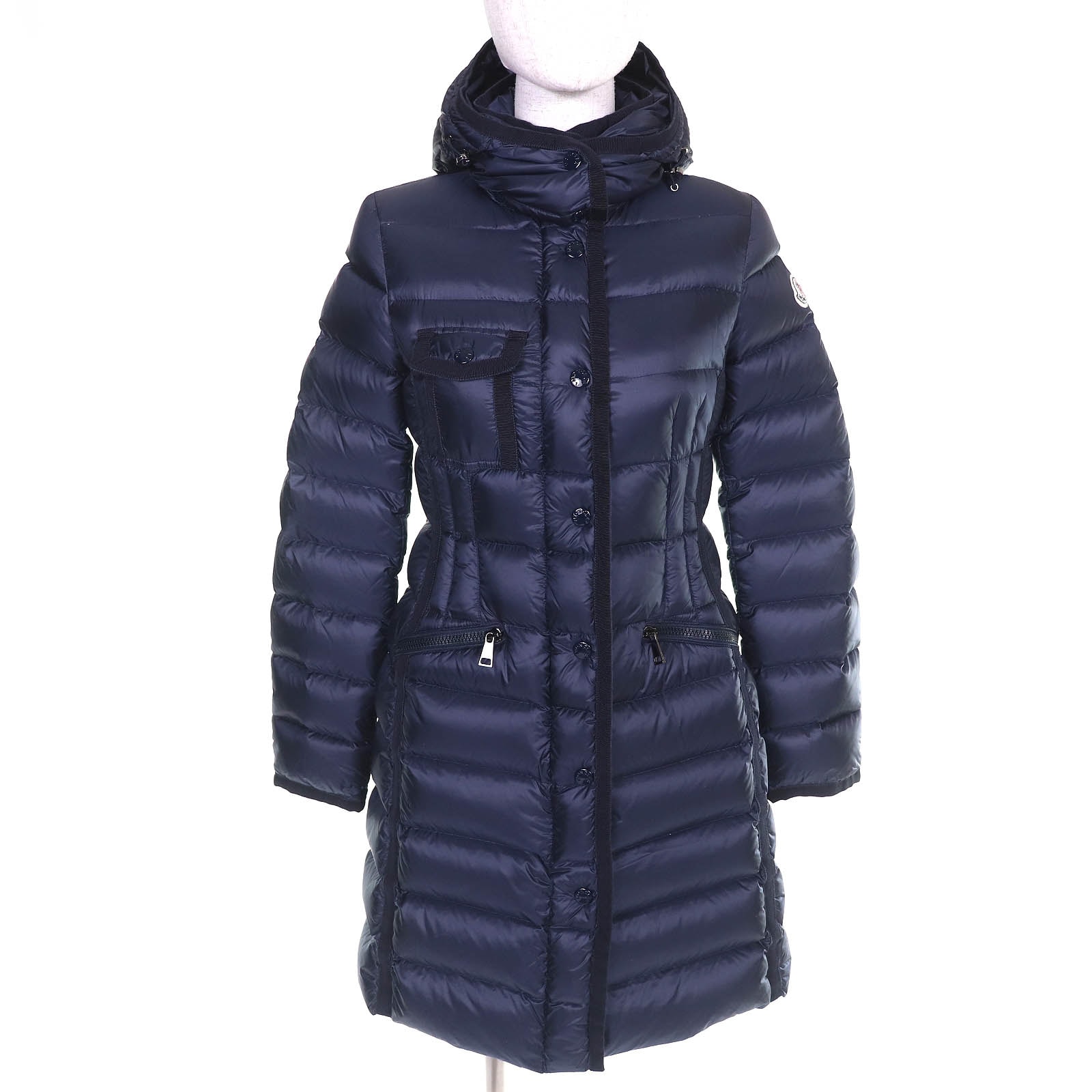 美品 モンクレール ダウンコート HERMINE エルミンヌ ネイビー 00