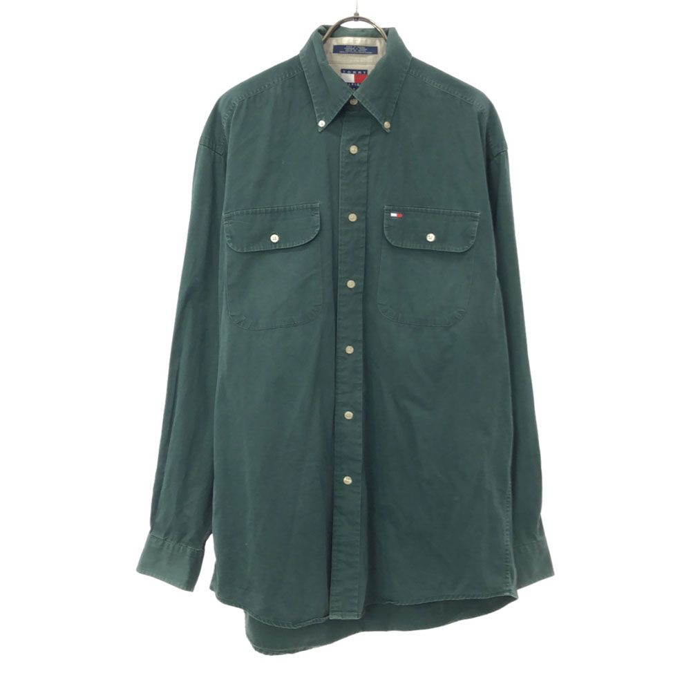 TOMMY HILFIGER 90s 長袖 コットン ボタンダウンシャツ