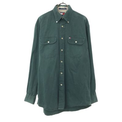 TOMMY HILFIGER 90s 長袖 コットン ボタンダウンシャツ
