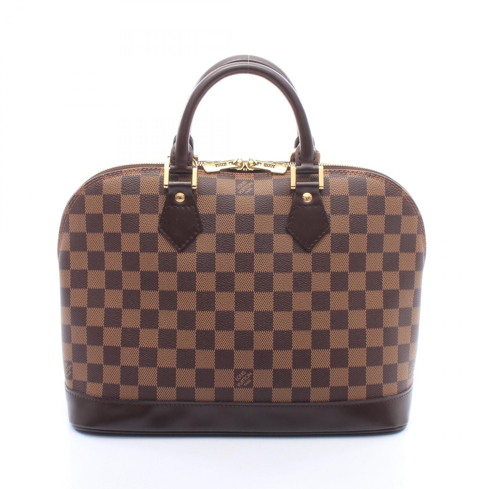 ルイ・ヴィトン LOUIS VUITTON アルマ ダミエエベヌ ハンドバッグ バッグ PVCコーティングキャンバス レザー レディース ブラウン系 N51131 【中古】