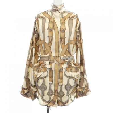 エルメス HERMES CAVALVADOUR co400 ツイルレーヌ コート