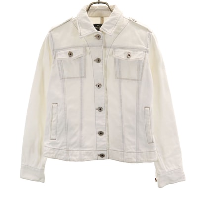 RALPH LAUREN JEANS ラルフローレンジーンズ 長袖 デニムジャケット S ホワイト系 ジージャン