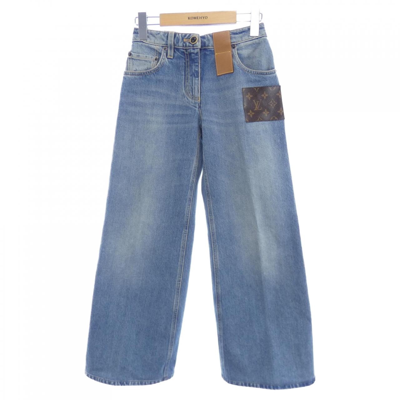 ルイヴィトン LOUIS VUITTON モノグラムパッチブーツカットジーンズ FOPX11GM1 ジーンズ