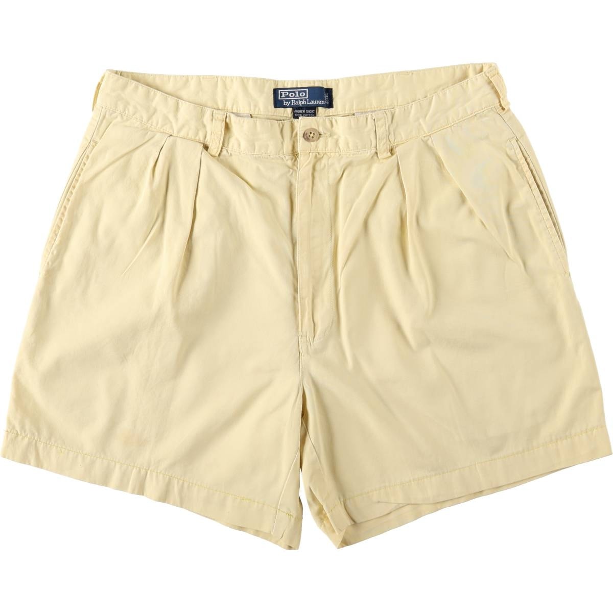 古着 ラルフローレン Ralph Lauren POLO by Ralph Lauren ANDREW SHORT ツータック チノショーツ ショートパンツ メンズw36相当/eaa668397