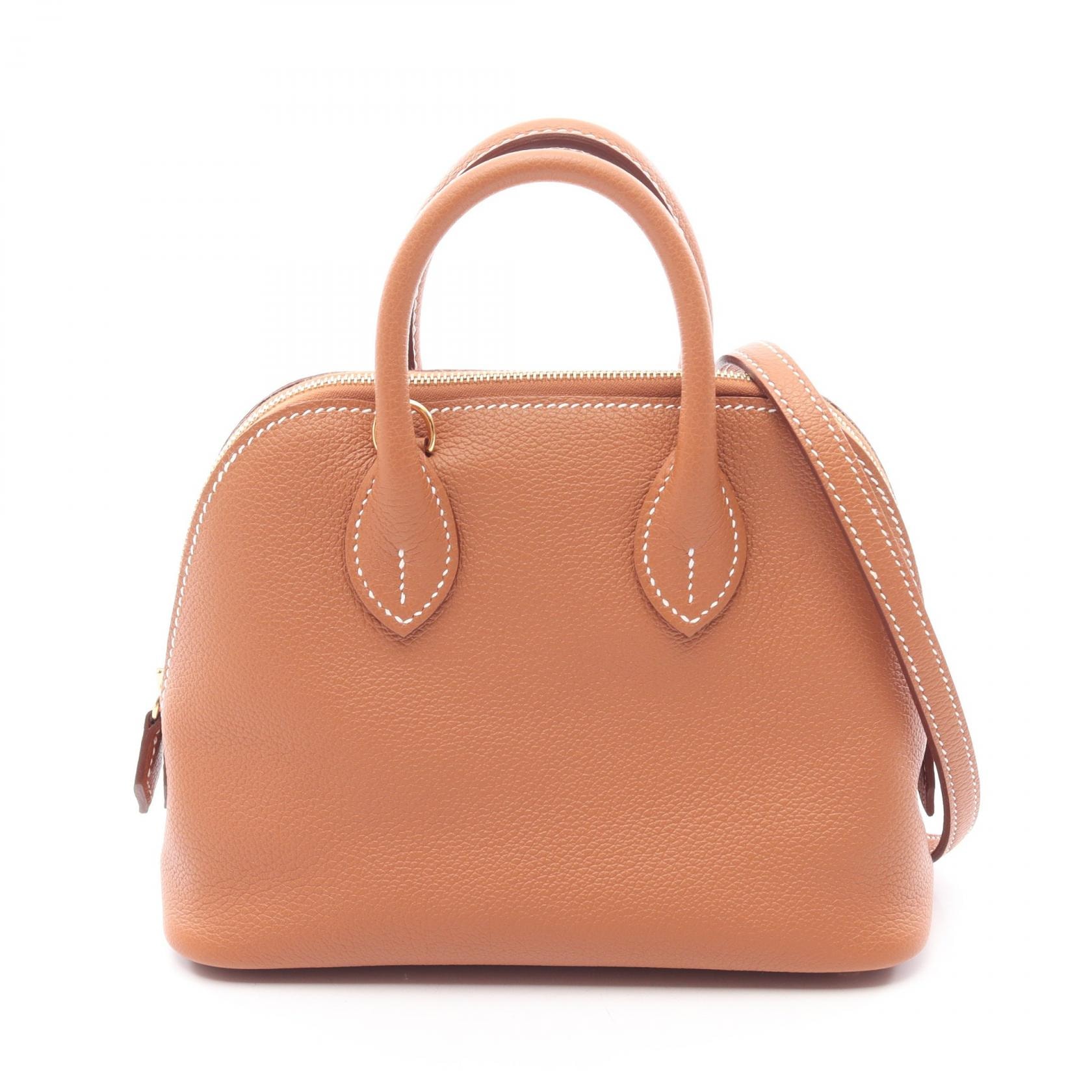 エルメス HERMES ボリード1923 ミニ ゴールド 2WAY ハンドバッグ バッグ エバーカラー エバーカラー K刻印(2025年製造) レディース ブラウン系 【中古】