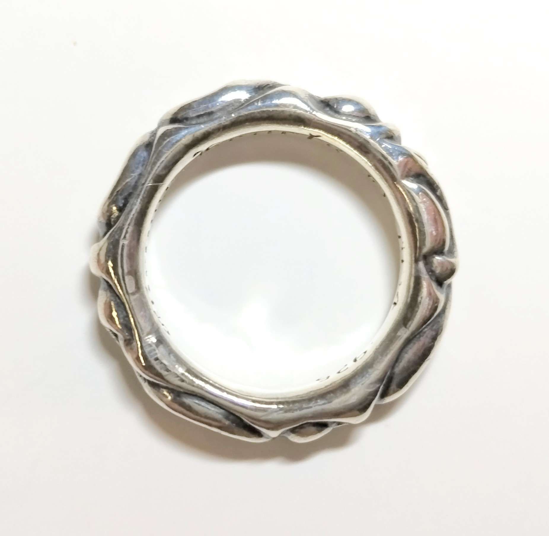 Chrome Hearts Scroll Band Ring "Silver"