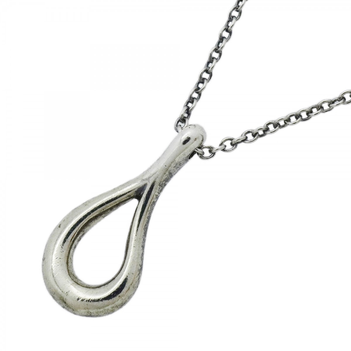 【6jcb0695-k】ティファニー ネックレス オープンティアドロップ シルバー925【中古】レディース