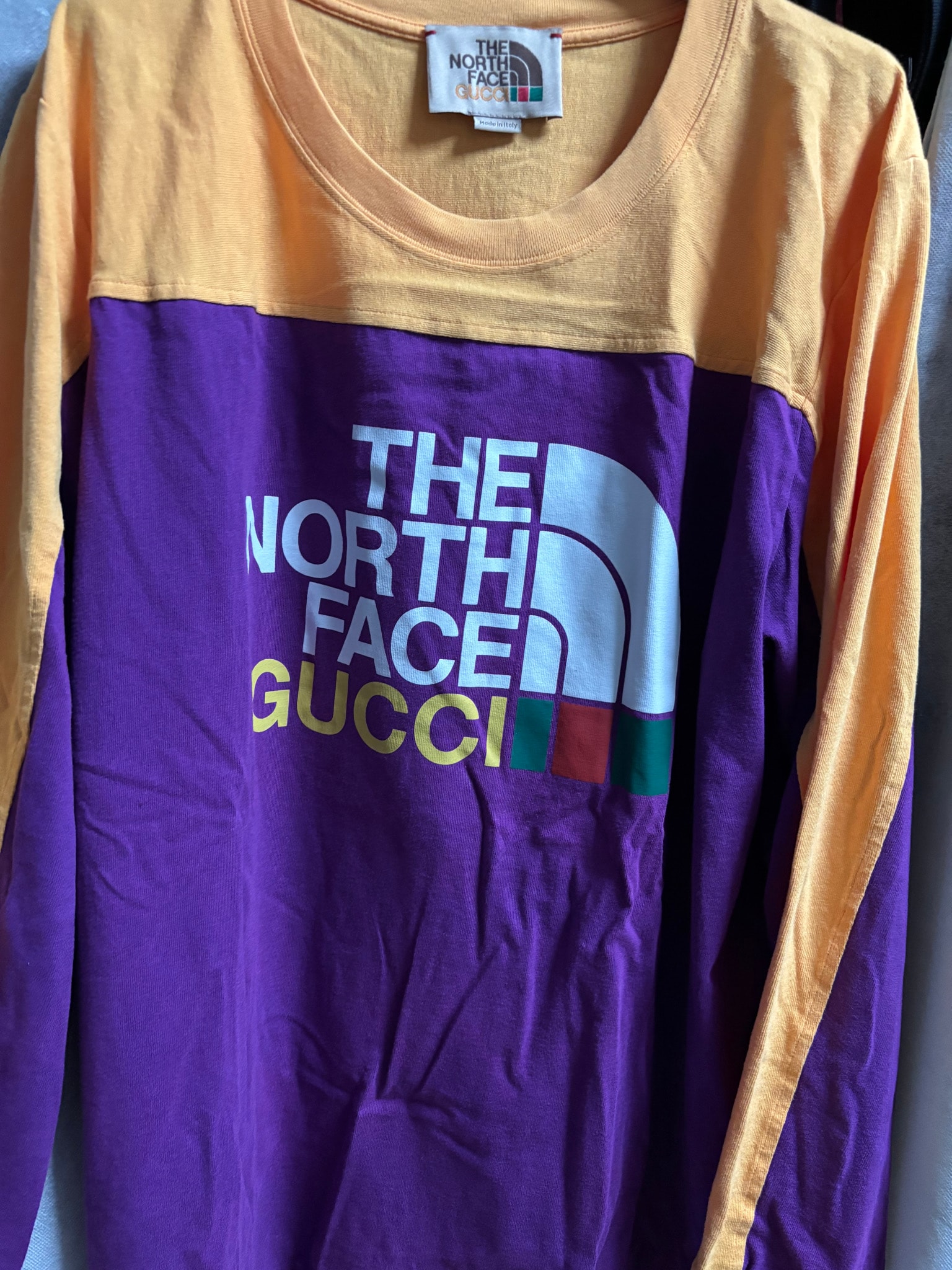 Gucci x The North Face Sweatshirt "Yellow Purple"