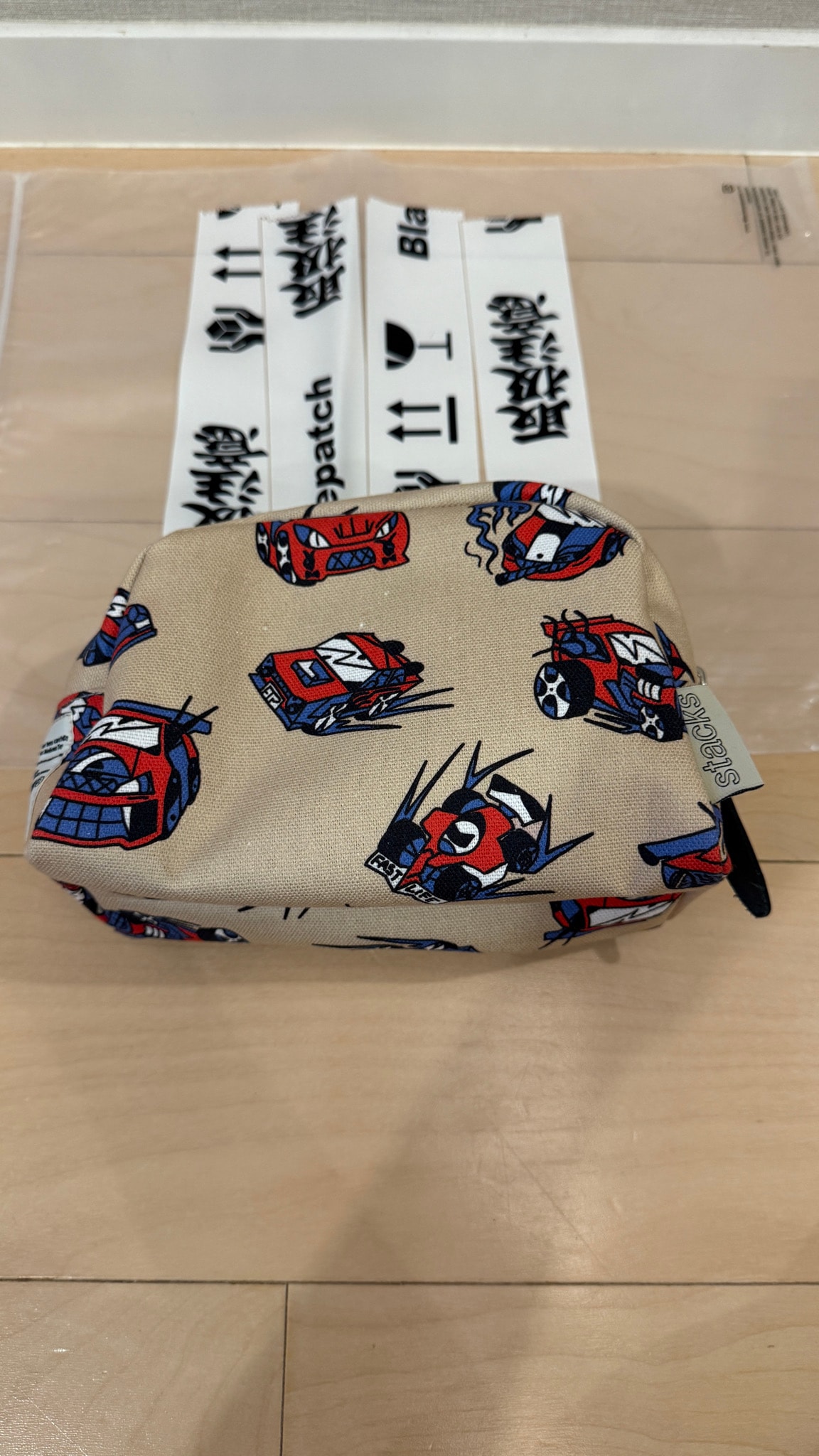BlackEyePatch LAMBO FABRICK【STACKS by B.E.P】TRAVEL POUCH LARGE