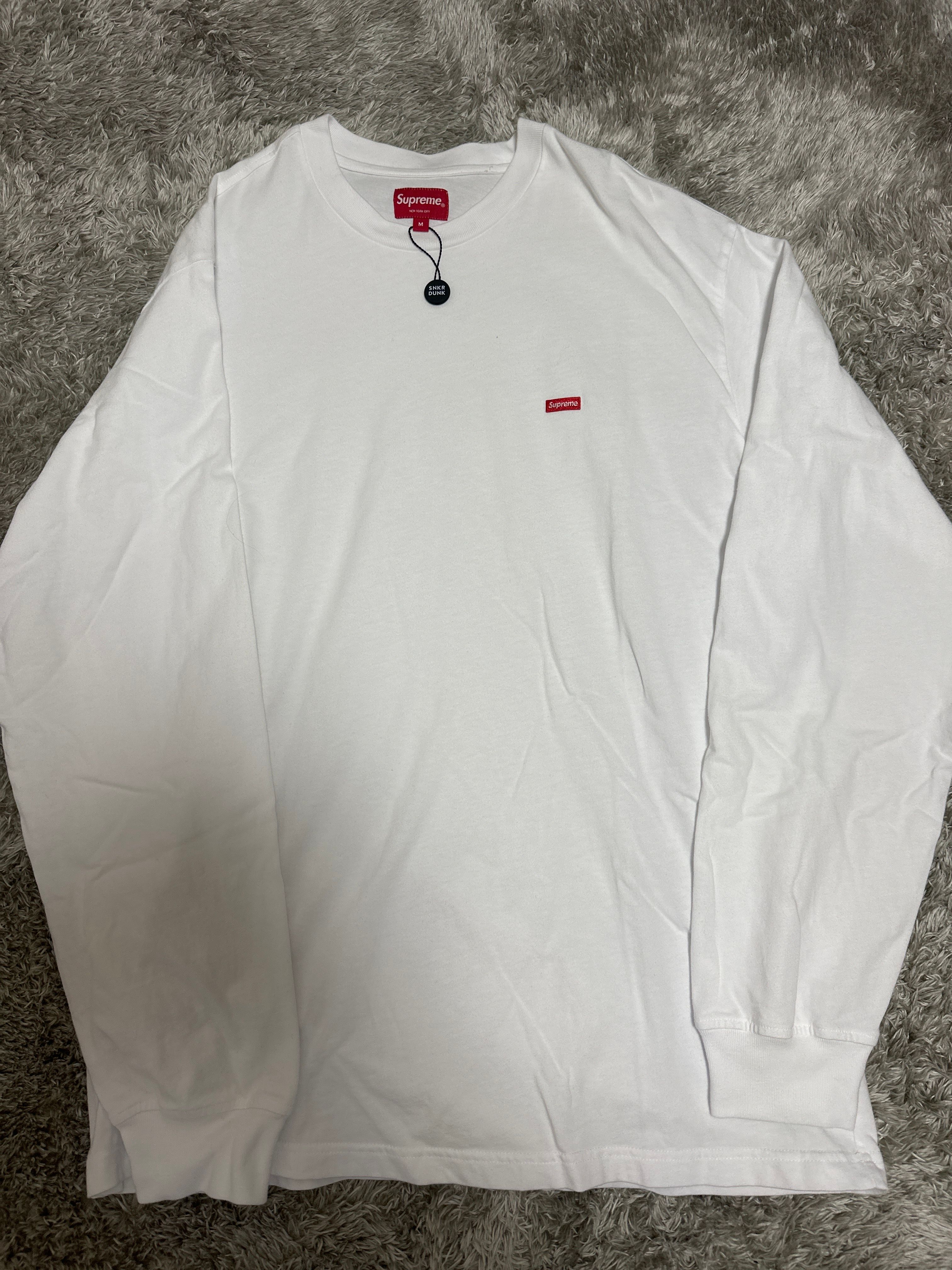Supreme Small Box L/S Tee "White"(23SS)