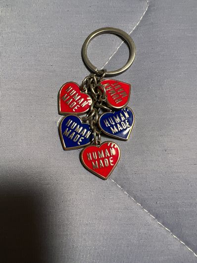 HUMAN MADE HEART KEY CHARM "Red/Blue"