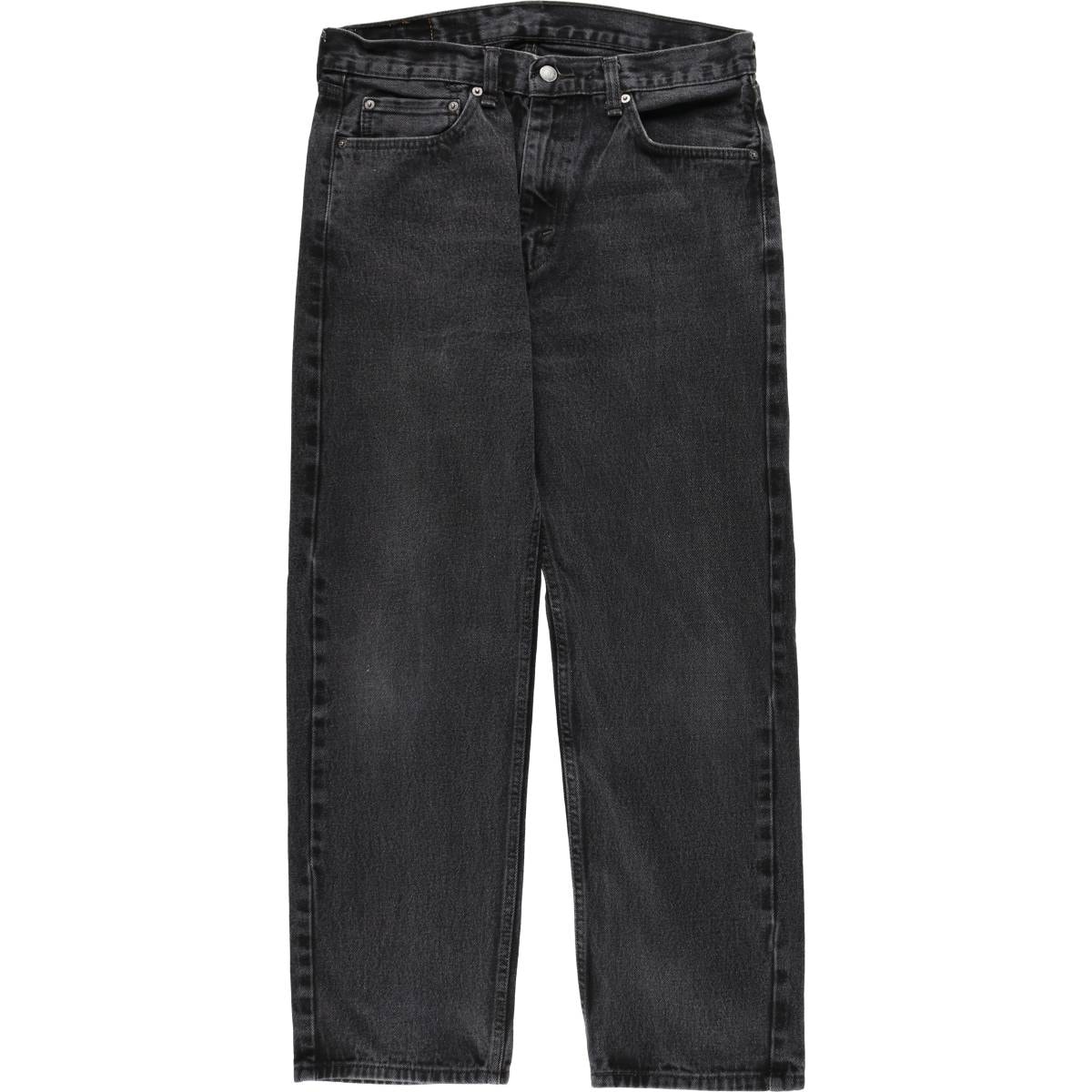 古着 リーバイス Levi's 505 ブラックデニム テーパードデニムパンツ メンズw34相当/eaa663660