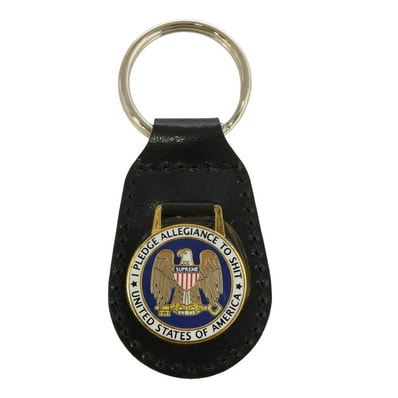 Supreme シュプリーム 17AW Pledge Allegiance Keychain プレッジ アレジャンス キーチェーン キーホルダー ブラック系【新古品】【未使用】【中古】