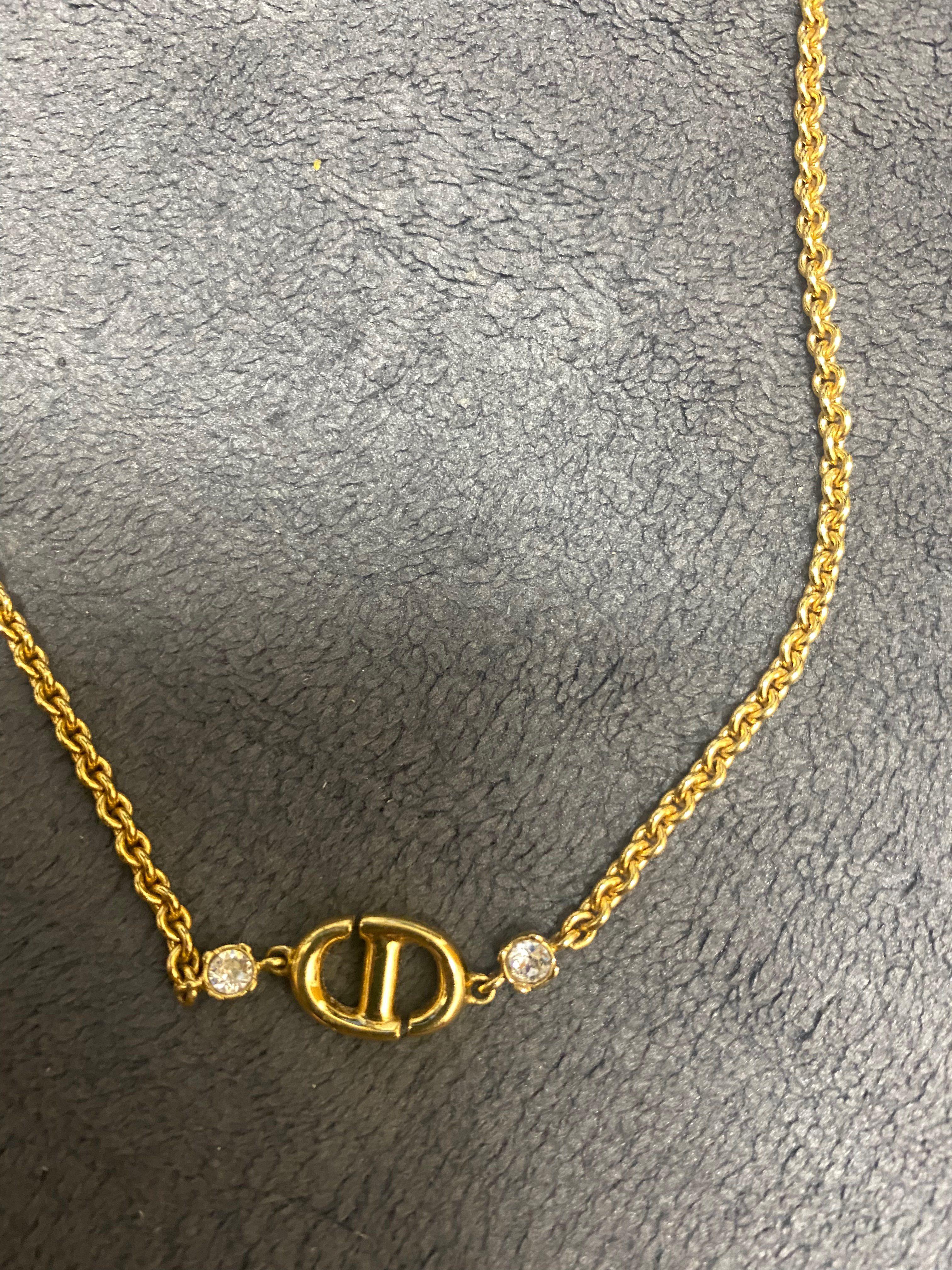 CD NAVY ネックレス