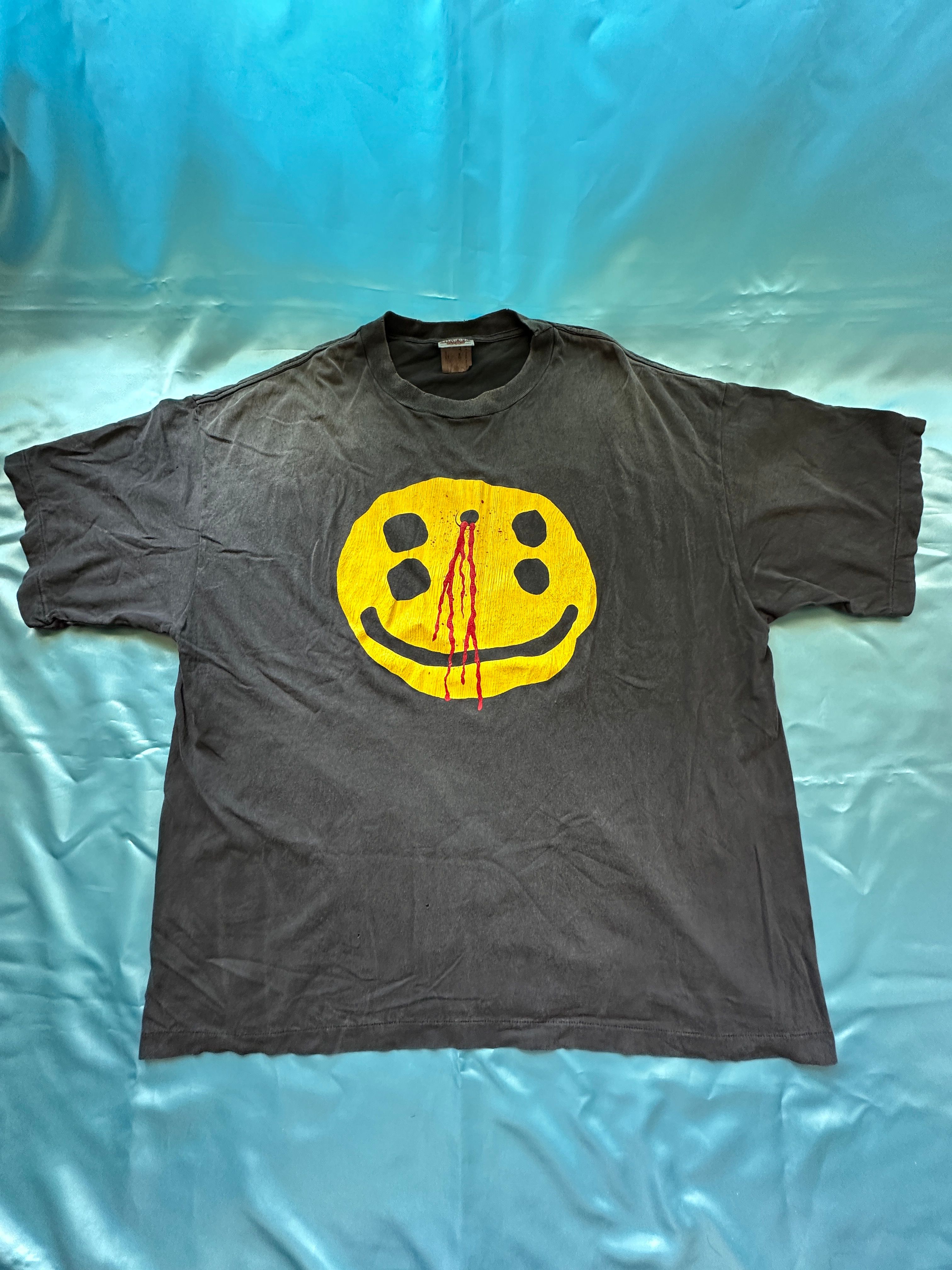 SAINT Mxxxxxx x Cactus Plant Flea Market SS Tee Smile "Black"