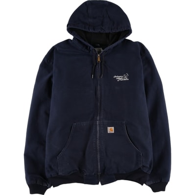 古着 カーハート Carhartt アクティブジャケット ダックフルジップパーカー メンズXL相当/eaa607948