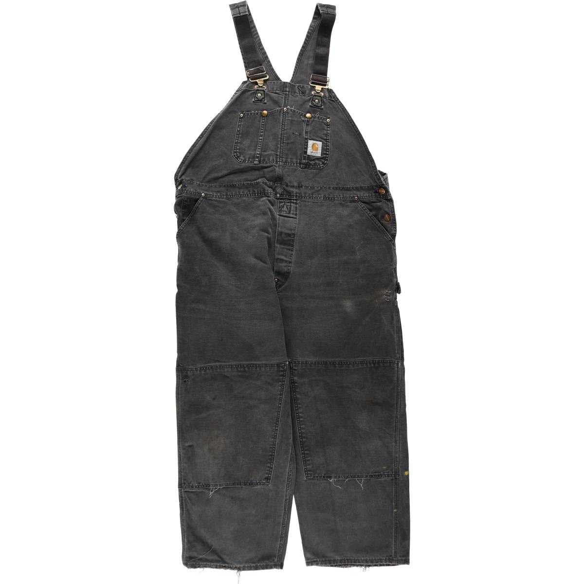古着 ビッグサイズ カーハート Carhartt ダブルニー ダック オーバーオール メンズw46相当/eaa633597