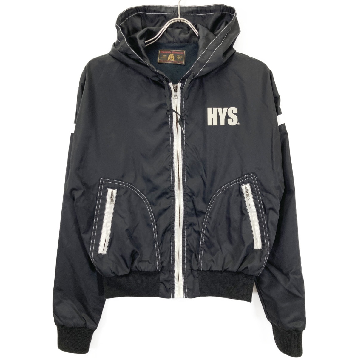 ヒステリックグラマー 01183AB09 ﾌﾞﾗｯｸ HG CIRCLE HEADﾌｰﾃﾞｯﾄﾞｼﾞｬｹｯﾄ FREE